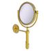 Allied Brass 8" Extendable Wall Mirror w/ Magnification Metal in Yellow | 15 H x 8 W x 12 D in | Wayfair SHM-8/3X-PB