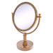 Allied Brass Vanity Top Modern & Contemporary Magnifying Make-Up Mirror Metal in Brown | 4x | Wayfair DM-4G/4X-BBR