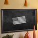 Darby Home Co Wall Mounted Chalkboard Wood/Manufactured Wood in Gray | 46 H x 28 W x 1 D in | Wayfair DRBC8953 33966083