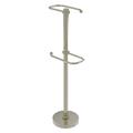 Allied Brass Free Standing 2 Roll Toilet Tissue Stand Metal in Gray | 26 H x 11.5 W x 7.3 D in | Wayfair TS-26T-PNI