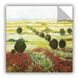 Darby Home Co Wildflower Valley Removable Wall Decal Canvas/Fabric in Green/Red/Yellow | 18 H x 18 W in | Wayfair DRBC3028 31559244