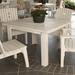 Darby Home Co Milford Dining Table, Wood in White | 29.25 H x 48 W x 48 D in | Outdoor Dining | Wayfair DRBC3765 31946441