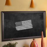 Darby Home Co Wall Mounted Chalkboard Wood/Manufactured Wood in Black/Brown | 64 H x 22 W x 1 D in | Wayfair DRBC8953 33966079