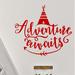 Decal the Walls Adventure Awaits Vinyl Wall Decal Vinyl in Red | 12.88 H x 16 W in | Wayfair QT-3028r