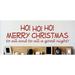 Design W/ Vinyl Ho Ho Ho Merry Christmas to All & to All a Good Night Holiday Seasonal Text Lettering Wall Decal Vinyl in Red | Wayfair