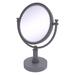 Allied Brass Vanity Top Modern & Contemporary Magnifying Make-Up Mirror Metal in Gray | 3X | Wayfair DM-4G/3X-GYM