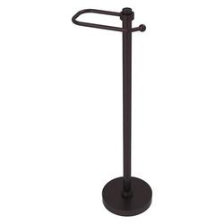 Allied Brass Free Standing European Style Toilet Tissue Stand w/ Groovy Detail Metal in Brown | 26 H x 8 W x 6 D in | Wayfair TS-25EG-ABZ