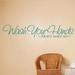 Design W/ Vinyl Wash Your Hands ~Mom Said So~ Wall Decal Vinyl in Green/Blue | 6 H x 30 W in | Wayfair OMGA120457