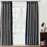 Eastern Accents Arthur Fabric Room Darkening Pinch Pleat Single Curtain Panel Polyester/100% Cotton | 96 H in | Wayfair CLB-392