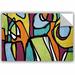 Wrought Studio™ Makris Vibrant Colorful Abstract 12 Removable Wall Decal Vinyl in Green/Indigo | 8 H x 12 W in | Wayfair