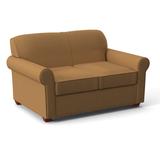 Edgecombe Furniture Finn 59" Rolled Arm Sofa Bed Loveseat w/ Reversible Cushions Other Performance s in Red/Brown | 34 H x 59 W x 37 D in | Wayfair