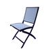 Les Jardins Hybrid 77 Folding Patio Dining Chair Sling in Indigo | 35 H x 18 W x 24 D in | Wayfair PCH1101P