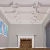 Ekena Millwork Inner Circle Intersection for 8" Deluxe Coffered Ceiling System (Kit) Urethane | 36 H x 36 W x 4 D in | Wayfair CC08ICI04X36X36DE