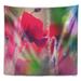 East Urban Home Floral Close Up View of Red Poppy Flowers Tapestry Metal in Pink/Red | 32 H x 39 W in | Wayfair 8042B1CAE0334944AE94CD20A64D45BA