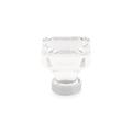 Emtek Lido Oversized Square Knob Crystal & Glass in Gray | 1.625" H x 1.625" W x 1.625" D | Wayfair 86404US15A
