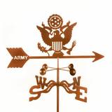 EZ Vane Inc Original Army Weathervane Metal/Steel in Brown/Gray | 28 H x 21 W x 9 D in | Wayfair Army - Original Weathervane - Deck Mount