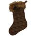 Wooded River WR Plaid Grizzly Stocking Polyester in Brown | 20 H x 14 W in | Wayfair S-91