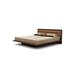 Copeland Furniture Moduluxe Solid Wood and Platform Bed Wood and /Upholstered/Microfiber/Microsuede in Black/Brown | 35 H x 82 W x 86 D in | Wayfair