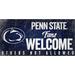 Fan Creations NCAA Fans Welcome Sign Wall Décor in Brown | 6 H x 12 W in | Wayfair C0847-Penn State