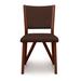 Copeland Furniture Exeter Upholstered Side Chair Genuine Leather in Red/Brown | 25.75 H x 19.25 W x 22.5 D in | Wayfair 8-EXE-50-33-3314