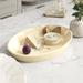 Fiesta Christmas Tree Large Oval Platter All Ceramic/Earthenware/Stoneware in Brown/White | 13.63 W x 9.5 D in | Wayfair 4589522