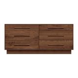 Copeland Furniture Moduluxe 6 Drawer Double Dresser Wood in Brown/Red | 29 H x 66.125 W x 18 D in | Wayfair 2-MOD-60-43