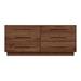 Copeland Furniture Moduluxe 6 Drawer Double Dresser Wood in Brown/Red | 29 H x 66.125 W x 18 D in | Wayfair 2-MOD-60-43