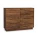 Copeland Furniture Moduluxe 10 Drawer Double Dresser Wood in Brown/Red, Size 49.5 H x 66.13 W x 18.0 D in | Wayfair 2-MOD-92-04