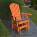 Red Barrel Studio® Eduardo Adirondack Glider Outdoor Chair in Orange | 46 H x 29 W x 27 D in | Wayfair 76FA3C0853B149DA8C5059D2A22D6DB6