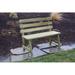 August Grove® Hurtt Traditional Garden Outdoor Bench Plastic in Yellow | 34 H x 44 W x 24 D in | Wayfair 8300708180104907AD0FACE81F7178D3