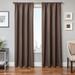 Softline Home Fashions Mural Solid Semi-Sheer Rod Pocket Single Curtain Panel Polyester in Brown | 96 H in | Wayfair EUL202RPPBOP054096