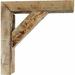 Ekena Millwork Vintage Farmhouse Bracket Wood in Brown | 10 H x 3.5 W x 8 D in | Wayfair BKTB03X08X10TRUF-CASE-4