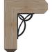 Ekena Millwork Versailles 8" Single Bracket Craftsman Ironcrest Wood in Brown | 16 H x 3.5 W x 13.5 D in | Wayfair BKTI0404X14X16SF4SVE01