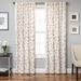 Softline Home Fashions Adelle Nature/Floral Semi-Sheer Tab Top Single Curtain Panels Polyester in Brown | 96 H in | Wayfair 924ALB234BTUL96