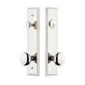 Grandeur Carré Tall Plate Complete Entry Set w/ Single Cylinder Deadbolot and Fifth Avenue Knob in Gray | 11 H x 2.5 W x 2.25 D in | Wayfair 840159