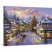 The Holiday Aisle® 'Christmas Art Christmas Eve by Nicky Boehme Painting Print, Cotton | 18 H x 24 W x 1.5 D in | Wayfair