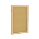 Ghent Wall Mounted Enclosed Bulletin Board Cork/Metal in Brown | 36 H x 2.25 D in | Wayfair PW13630K