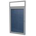 Ghent Enclosed Bulletin Board Vinyl/Metal in Gray | 36 H x 2.25 D in | Wayfair PAVX2-195