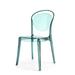 Calligaris Parisienne Transparent Chair w/ Polycarbonate Seat Plastic/Acrylic in Blue | 34.13 H x 18.38 W x 21.13 D in | Wayfair