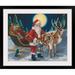 The Holiday Aisle® Thuc 'Santa w/ Lantern' by Susan Comish Painting Print Metal | 27 H x 32 W x 1 D in | Wayfair 2324584A6F3744AE801D2A7AEB244159
