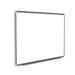 Ghent Magnetic Porcelain Whiteboard w/ DecoAurora Aluminum Frame Porcelain/Metal in Gray | 48 H x 120 W x 1 D in | Wayfair DFMBK410