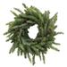 Millwood Pines 18" Spruce Plastic Wreath in Green | 18 H x 18 W x 4 D in | Wayfair 268F06F87A7D47CAB2D0F98D44527024