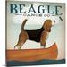 Great Big Canvas 'Beagle Canoe Co' by Ryan Fowler Vintage Advertisement | 48 H x 48 W x 1.5 D in | Wayfair 2036727_1_48x48