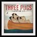 Great Big Canvas 'Three Pugs in a Canoe v.3' by Ryan Fowler Vintage Advertisement Metal | 32 H x 32 W x 1 D in | Wayfair 2036824_15_24x24