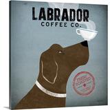 Great Big Canvas 'Labrador Coffee Co' by Ryan Fowler Vintage Advertisement | 8 H x 8 W x 1.5 D in | Wayfair 1057251_1_8x8