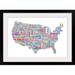 Ebern Designs Francy 'United States Cities Map' by Abarca Textual Art in Brown | 28 H x 38 W x 1 D in | Wayfair 0F2FE3029023491DAD424E32D99ED651