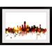 Ebern Designs Francy Dallas Texas Skyline' by Michael Tompsett Graphic Art Print in Brown | 28 H x 38 W x 1 D in | Wayfair