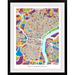 Ebern Designs Francy 'Philadelphia Pennsylvania Street Map' by Abarca Graphic Art Print in Black | 44 H x 35 W x 1 D in | Wayfair