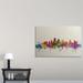 Ebern Designs 'Kansas City Skyline' by Francy Graphic Art Print | 20 H x 30 W x 1.5 D in | Wayfair 689C4D3F08F64255B1BB536BBE5F77E8