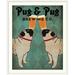 Great Big Canvas 'Pug & Pug Brewing' by Ryan Fowler Vintage Advertisement Metal | 32 H x 27 W x 1 D in | Wayfair 1987469_21_19x24